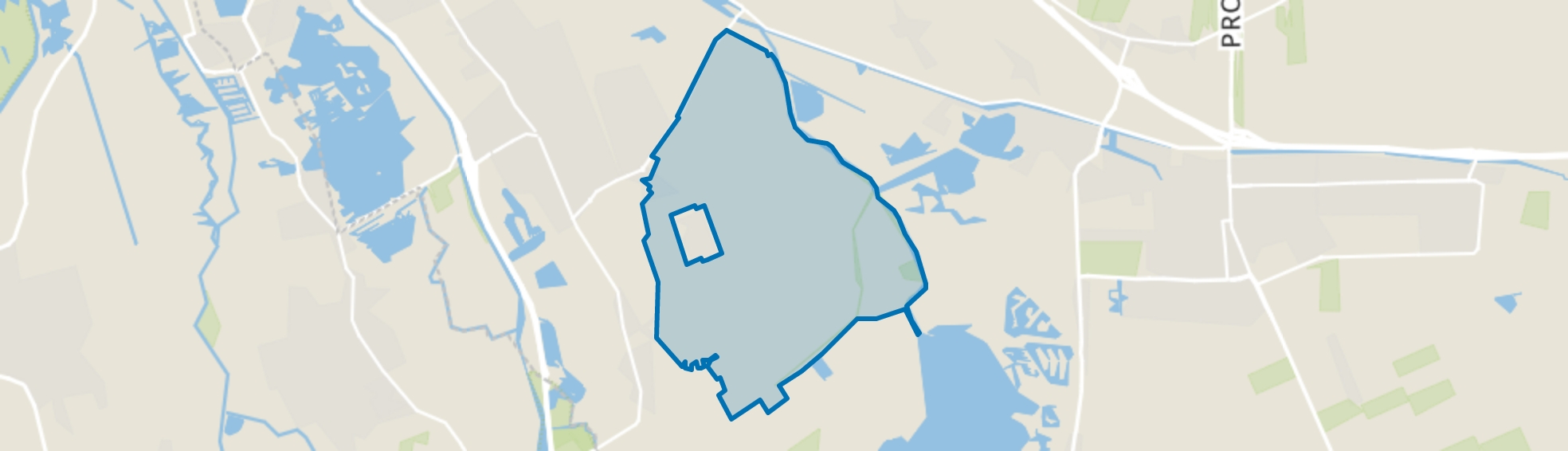 Buitengebied Onnen, Onnen map