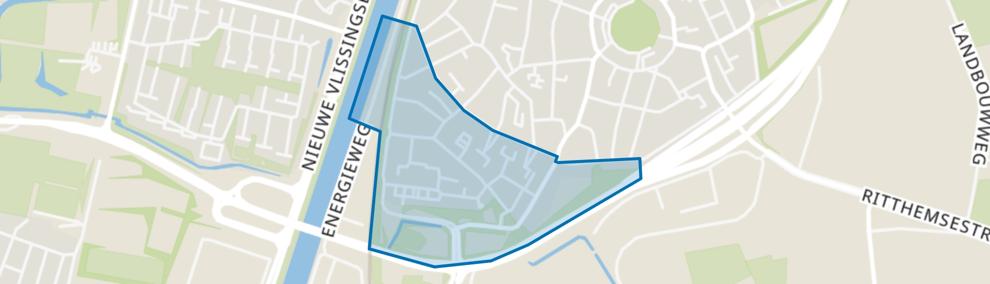 Zeewijksingel, Oost-Souburg map