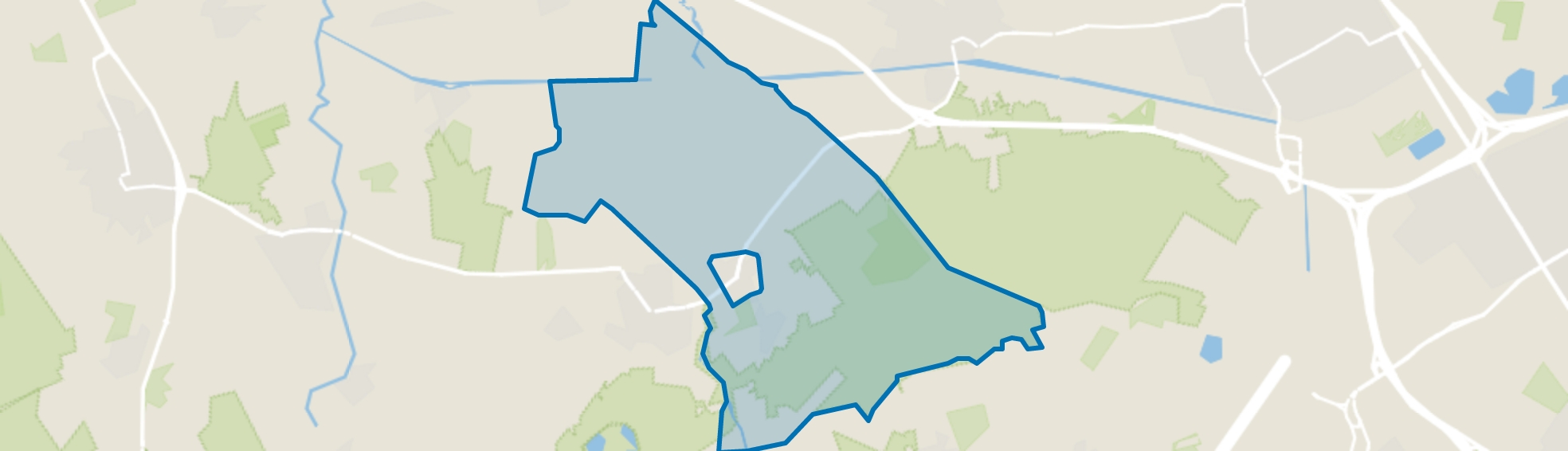 Verspreide huizen Oostelbeers, Oost West en Middelbeers map