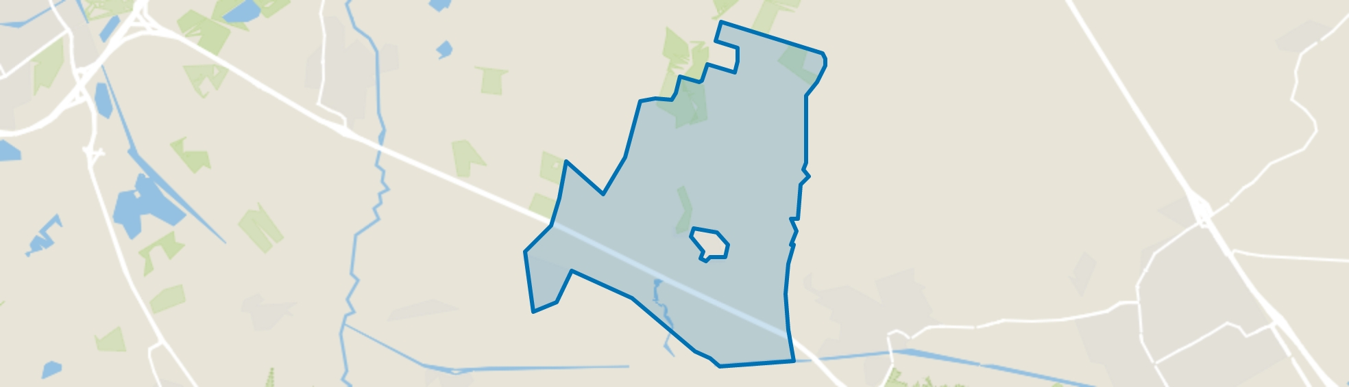 Verspreide huizen Spoordonk, Oost West en Middelbeers map