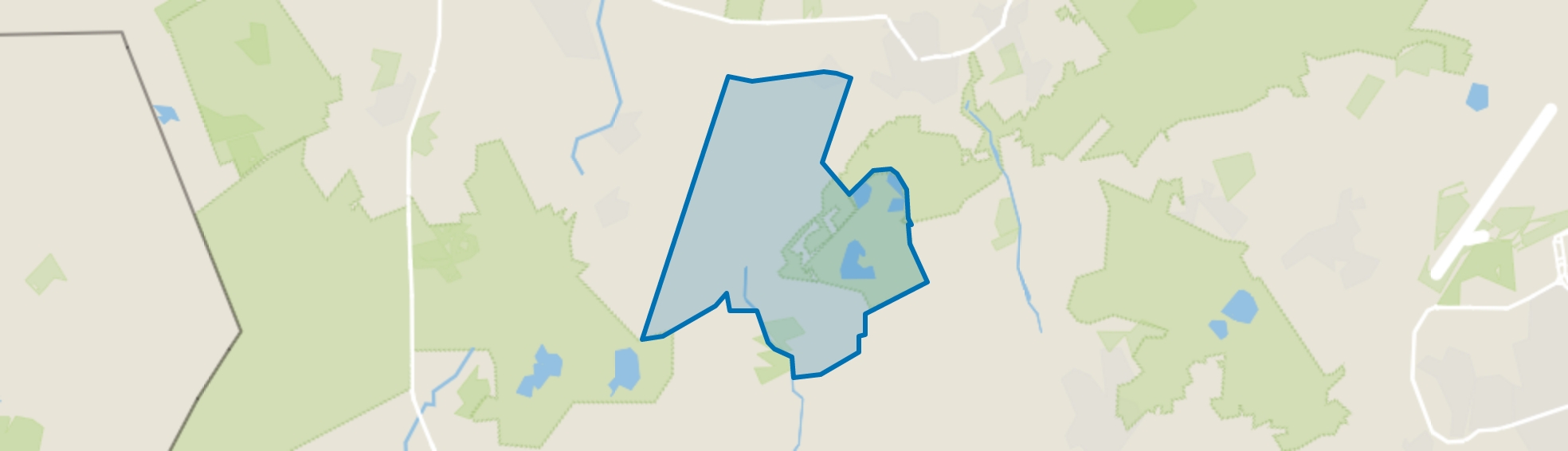 Verspreide huizen Westelbeers, Oost West en Middelbeers map