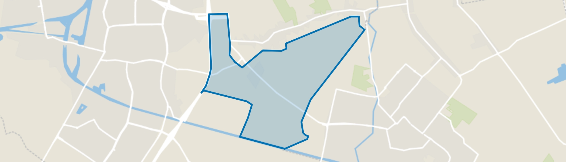 Buitengebied-Oosteind-Zuid, Oosteind map