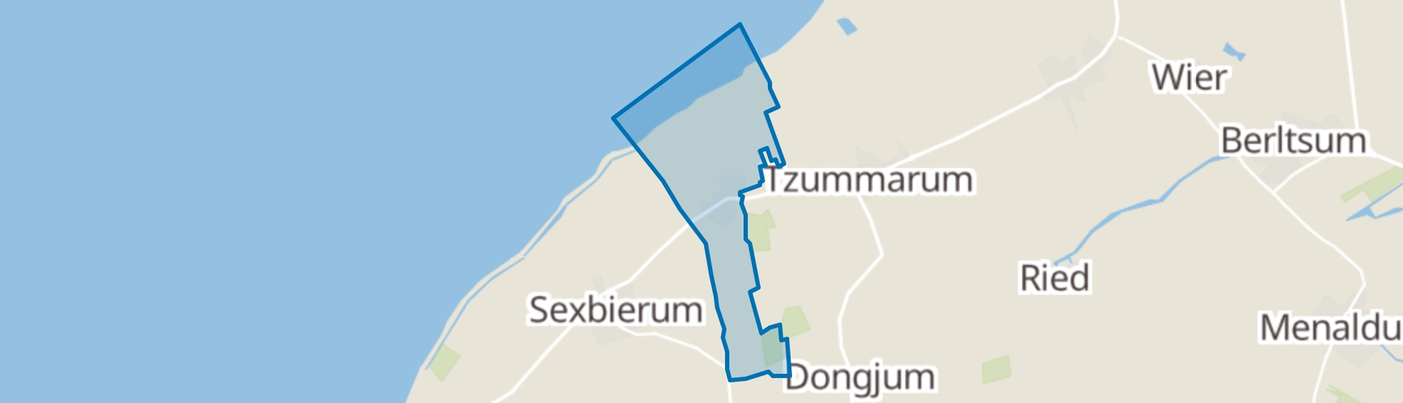Oosterbierum map