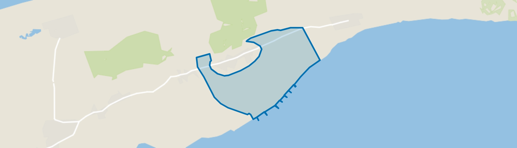 Verspreide huizen Hoorn-Zuid, Oosterend (FR) map