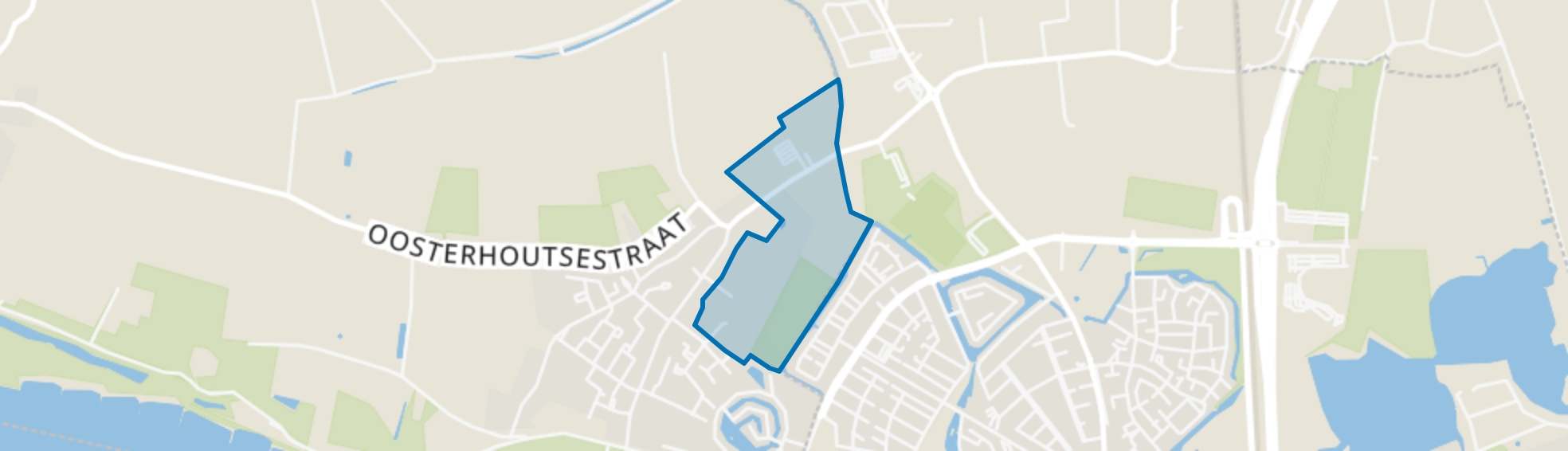 Buitengebied Oosterhout oost, Oosterhout (GE) map