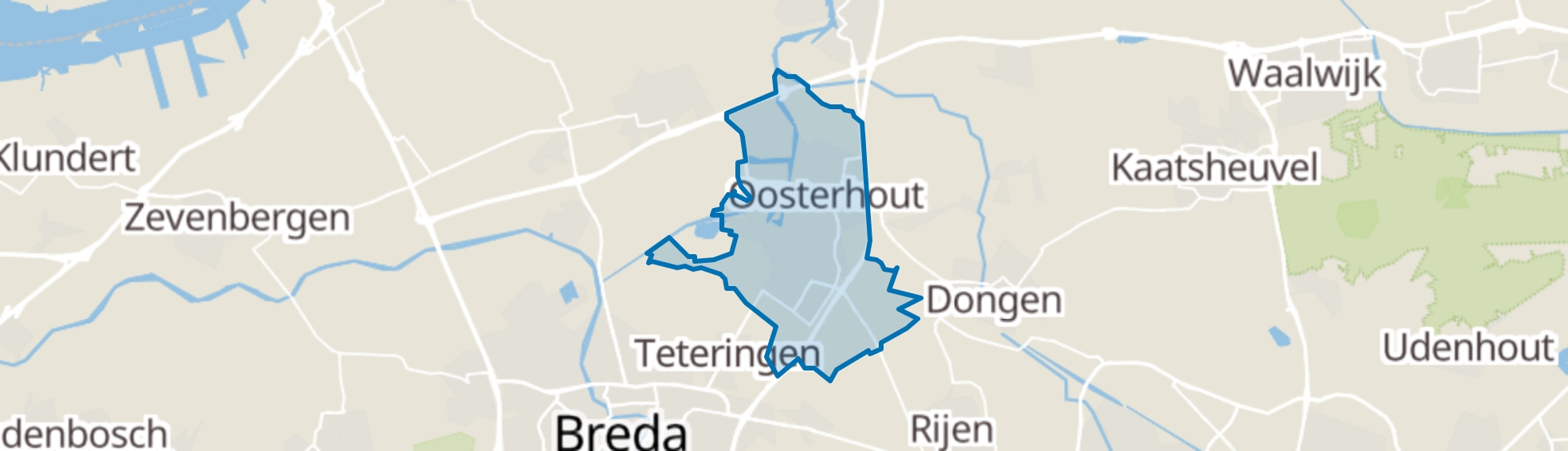 Oosterhout (NB) map