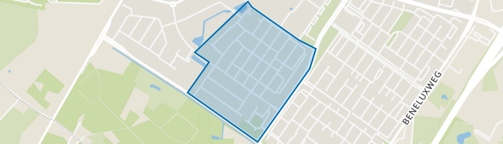 Componistenbuurt, Oosterhout (NB) map