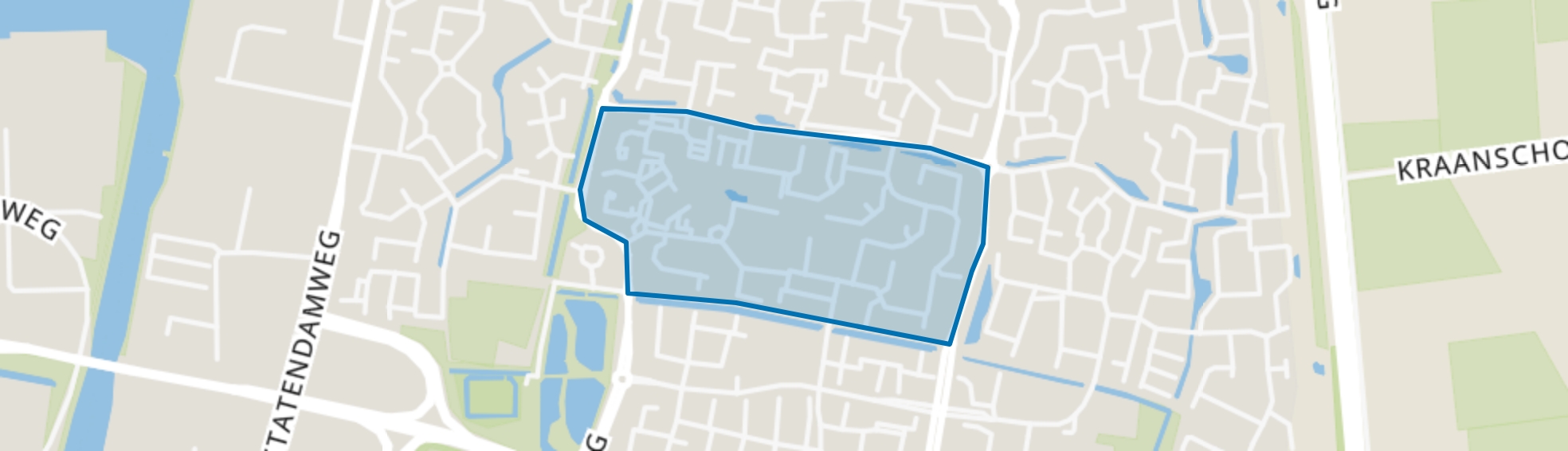 Donkenbuurt, Oosterhout (NB) map