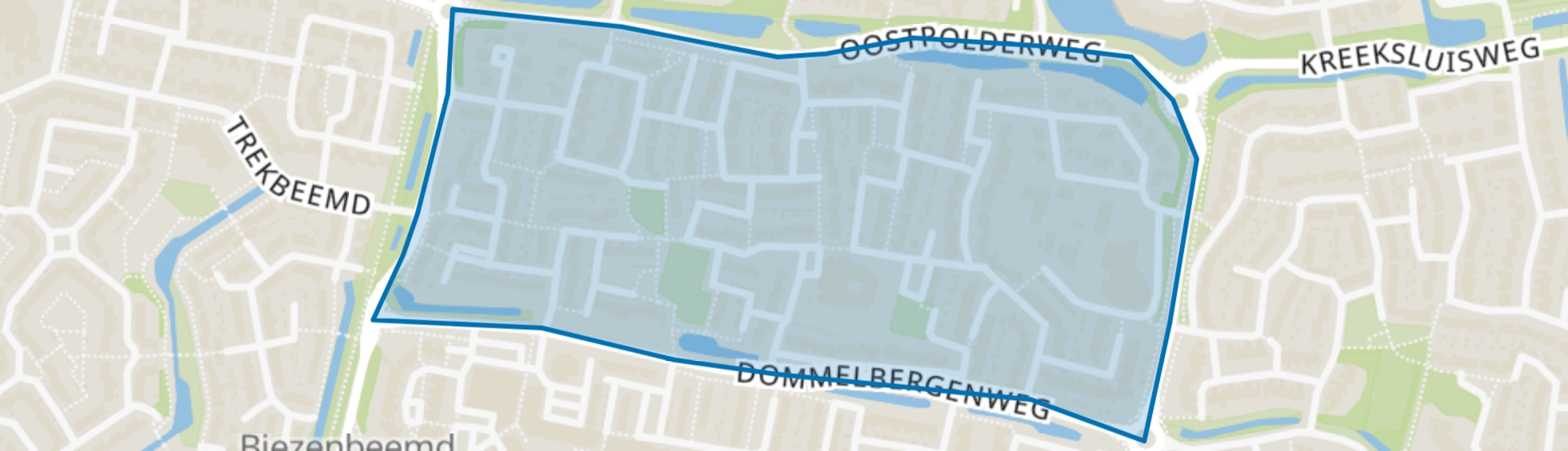 Larenbuurt, Oosterhout (NB) map