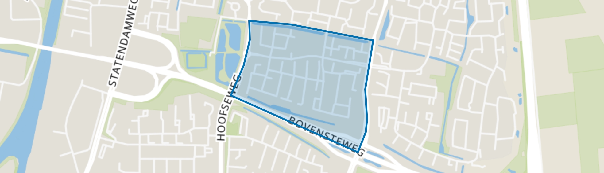 Sterrenbuurt, Oosterhout (NB) map