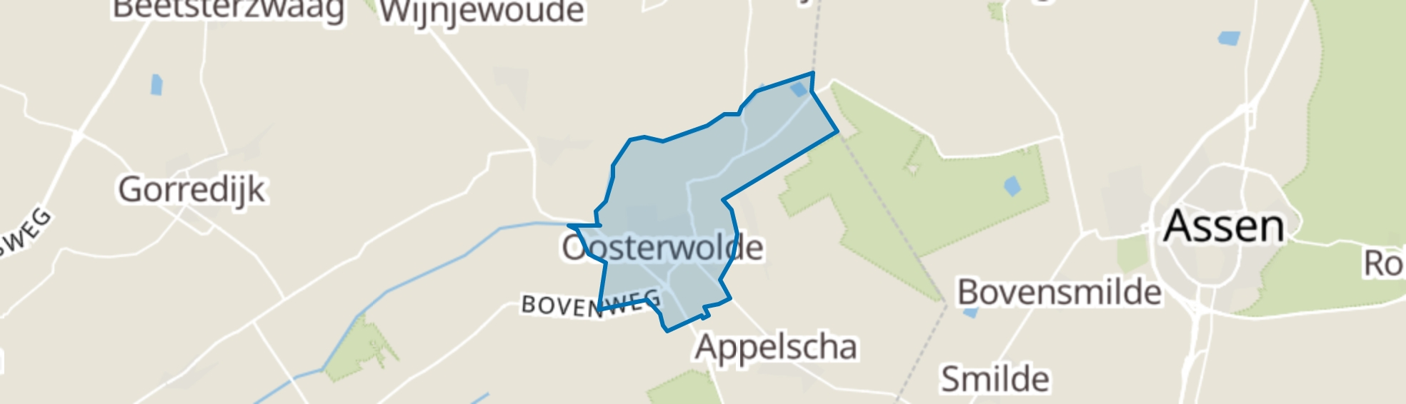 Oosterwolde (FR) map