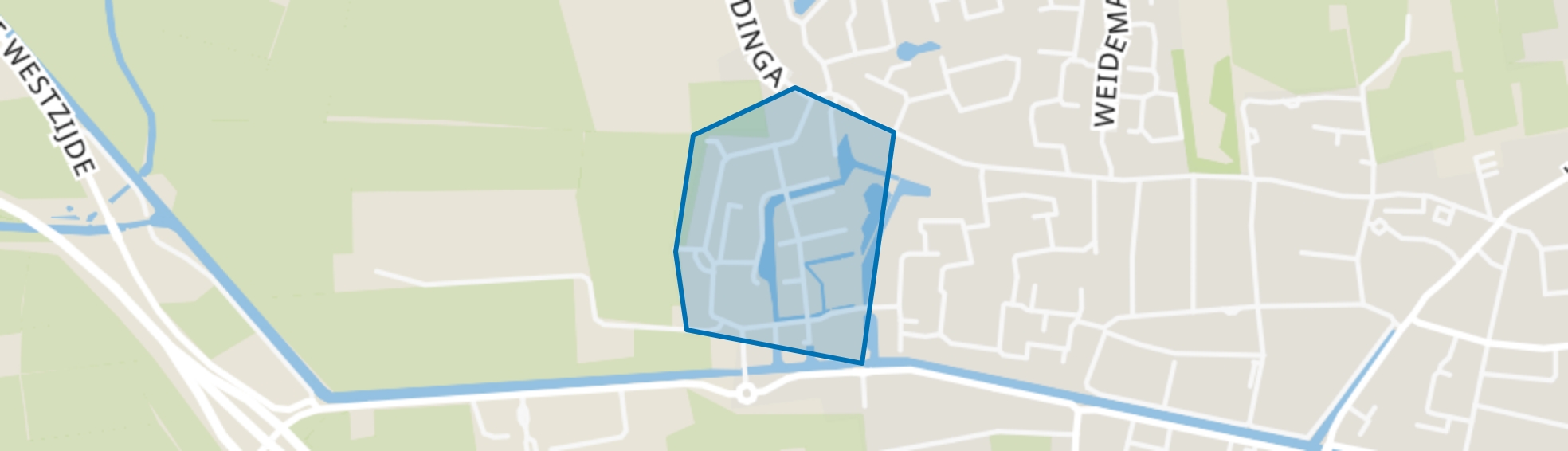 Oosterwolde-Biezenkamp, Oosterwolde (FR) map