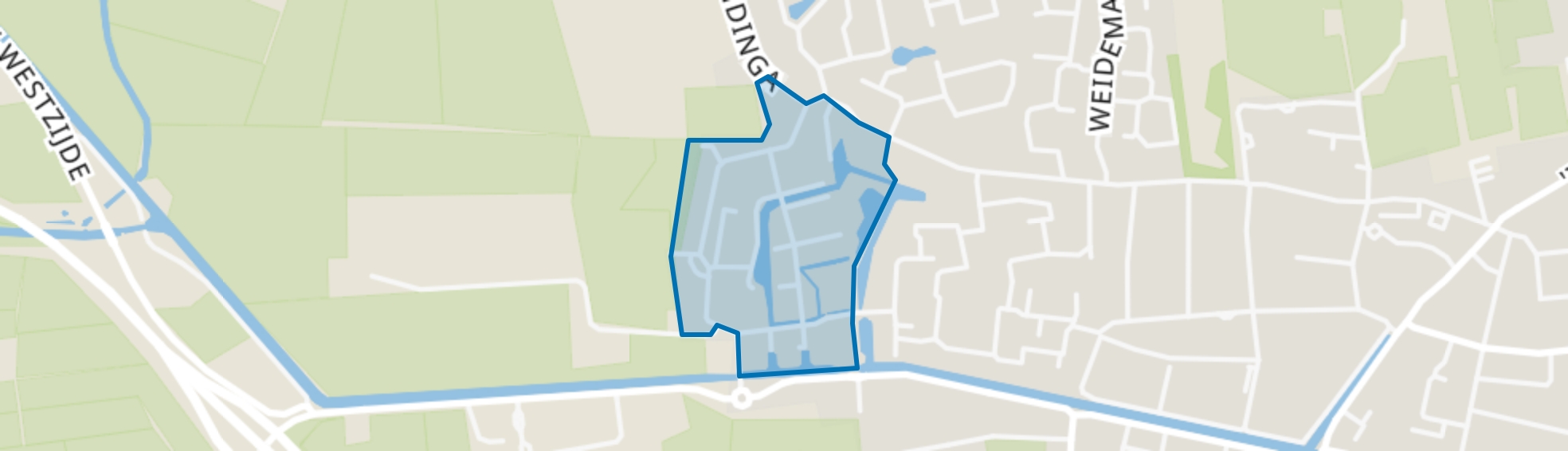 Oosterwolde-Biezenkamp, Oosterwolde (FR) map