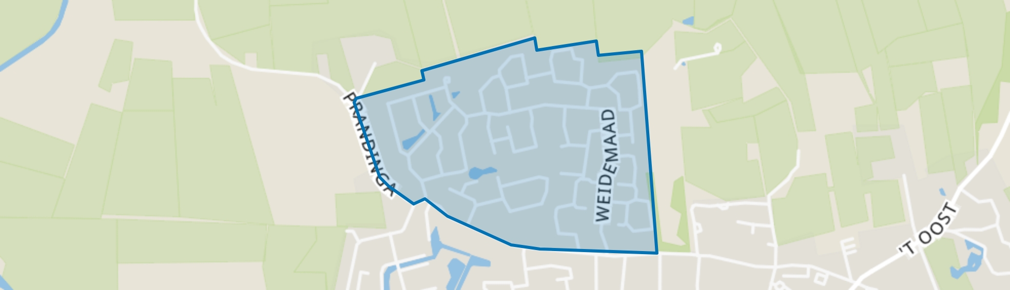 Oosterwolde-Maden, Oosterwolde (FR) map