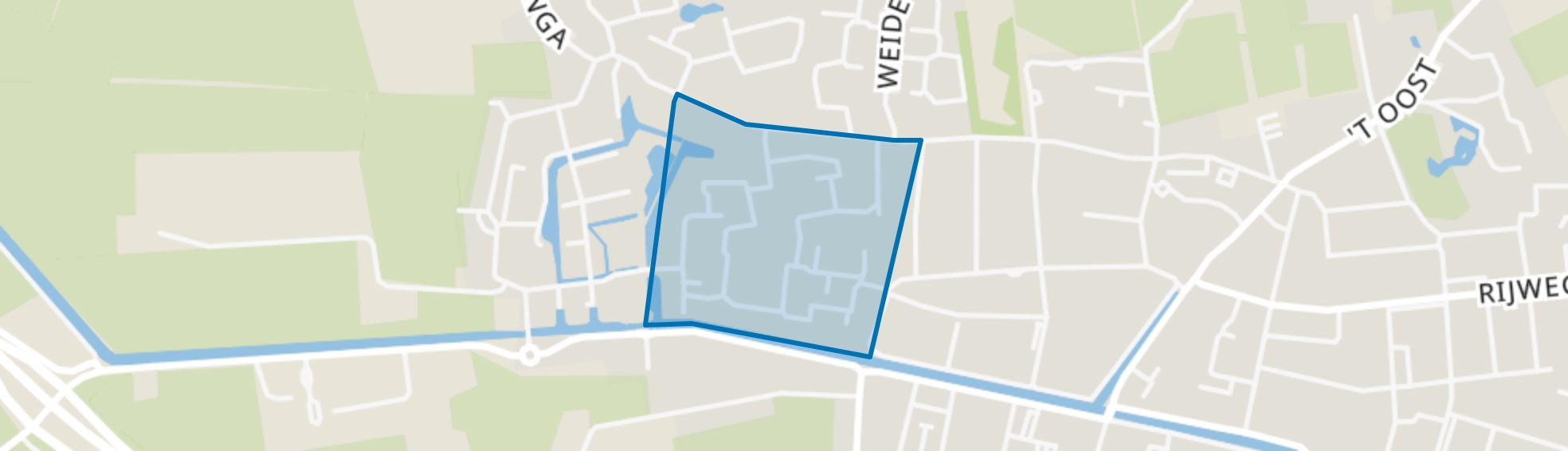 Oosterwolde-Prandinga, Oosterwolde (FR) map