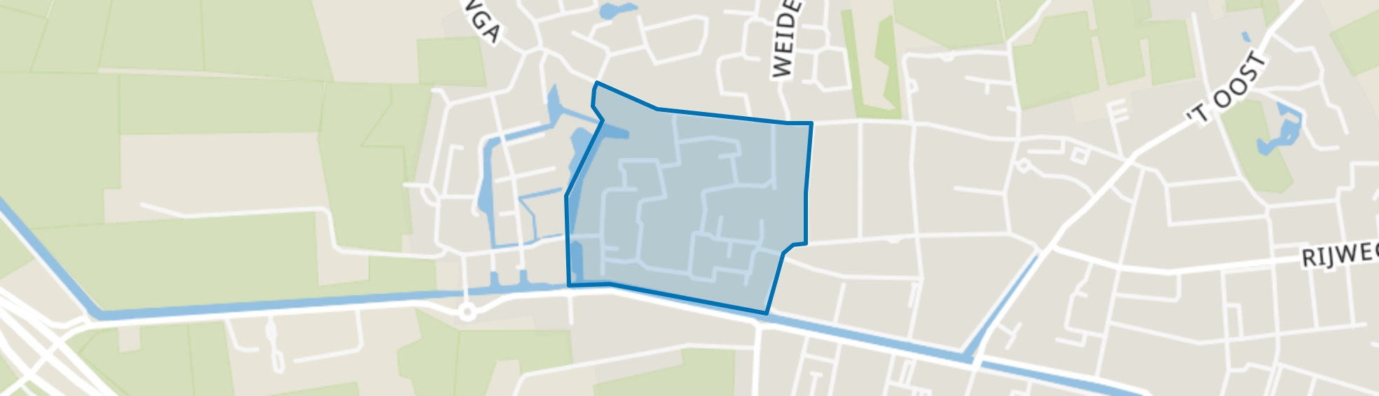 Oosterwolde-Prandinga, Oosterwolde (FR) map