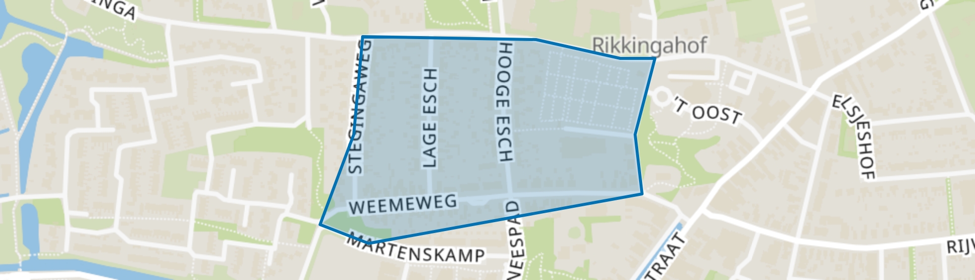 Oosterwolde-Weemeweg, Oosterwolde (FR) map