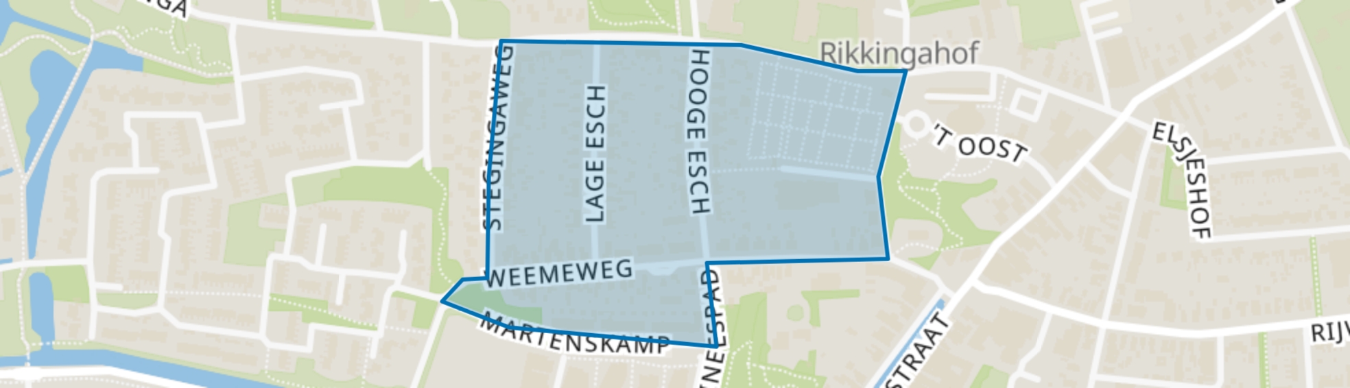 Oosterwolde-Weemeweg, Oosterwolde (FR) map