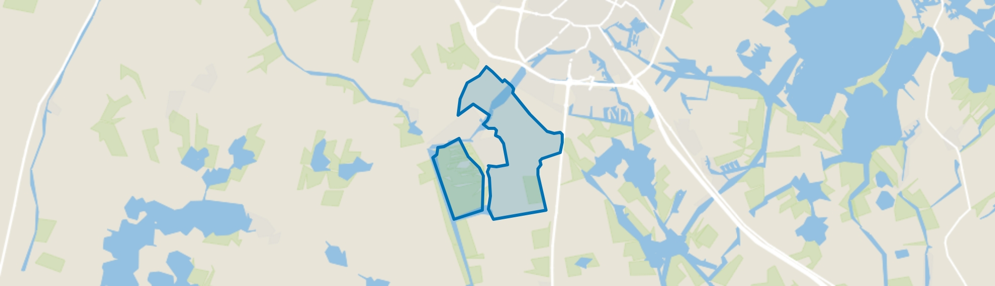 Verspreide huizen IJlst, Oosthem map