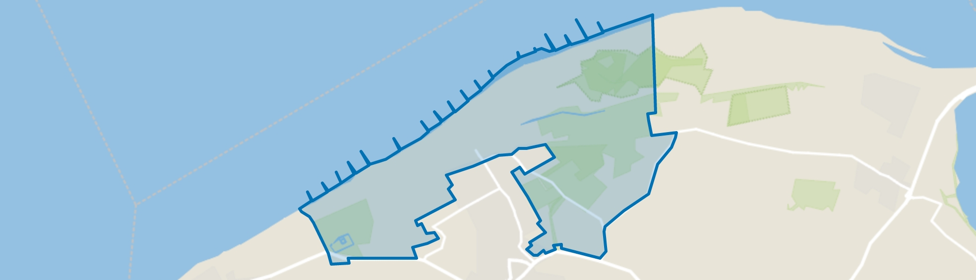 Verspreide huizen in het Noorden, Oostkapelle map