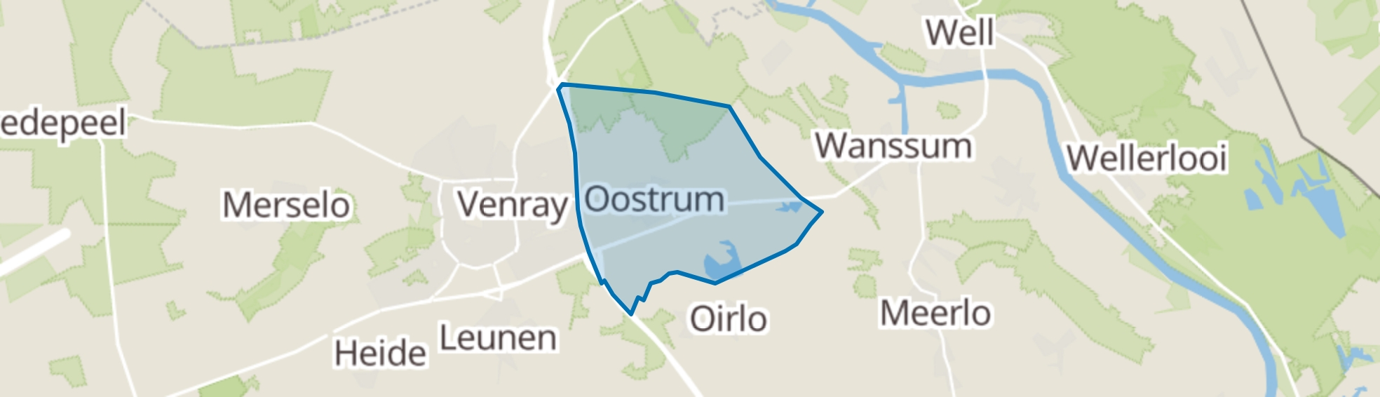 Oostrum map