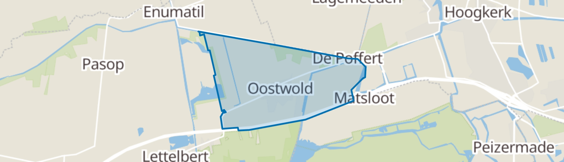 Oostwold (Gem. Westerkwartier) map