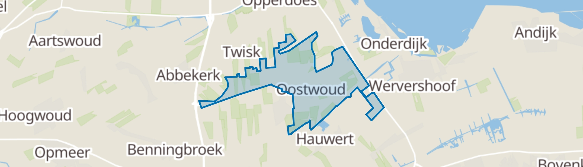 Oostwoud map