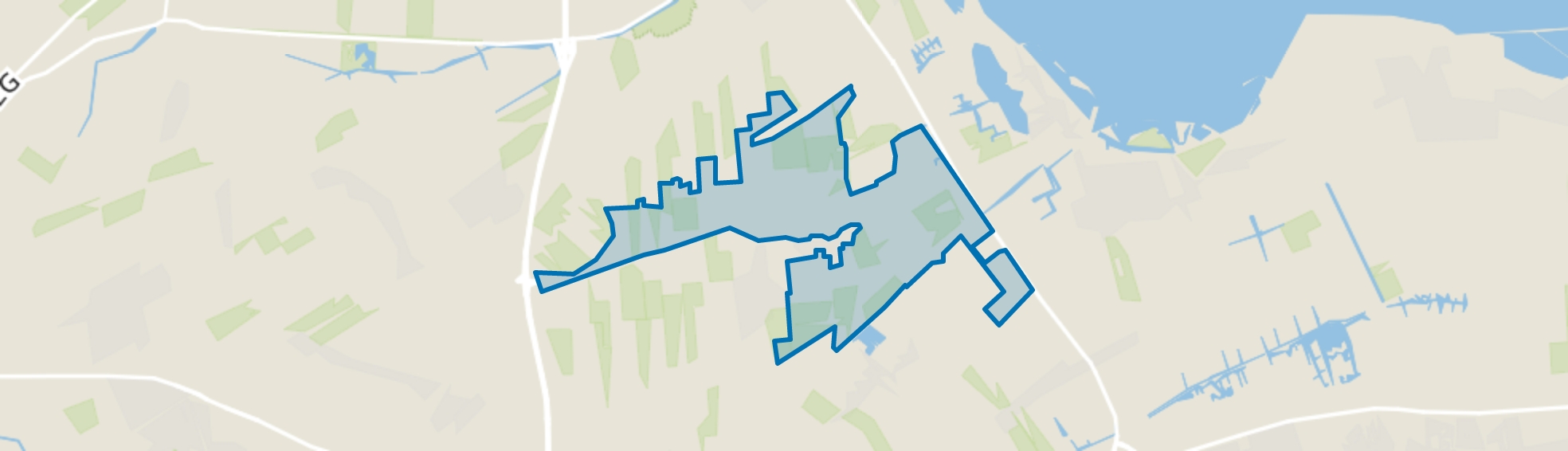 Oostwoud Buitengebied, Oostwoud map