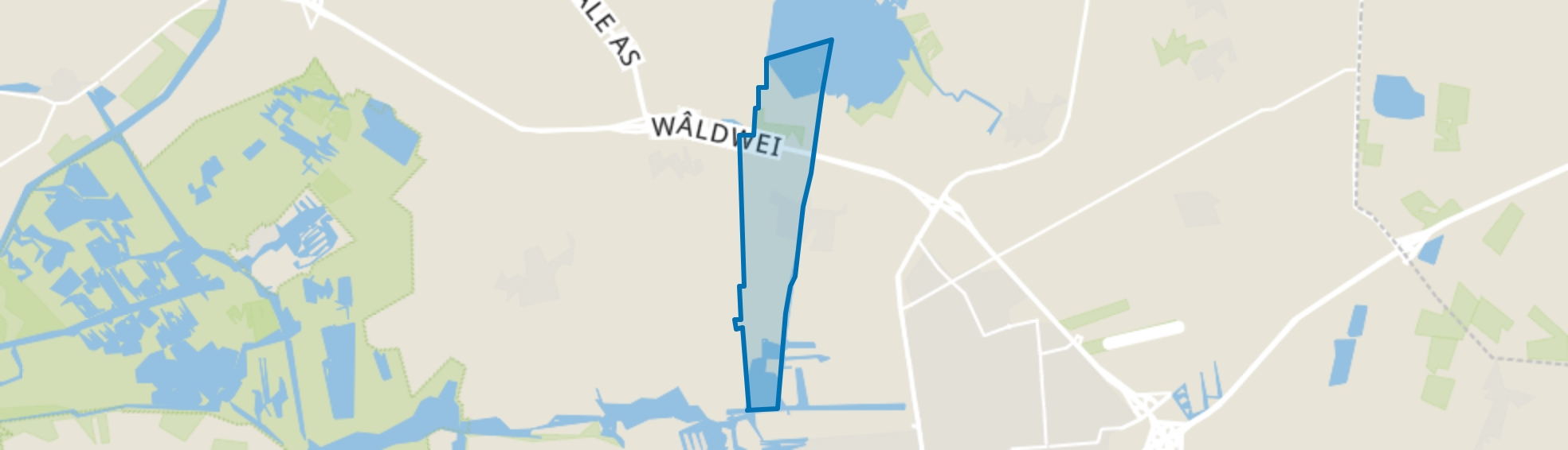 Opeinde, boven de Vaart, Opeinde map