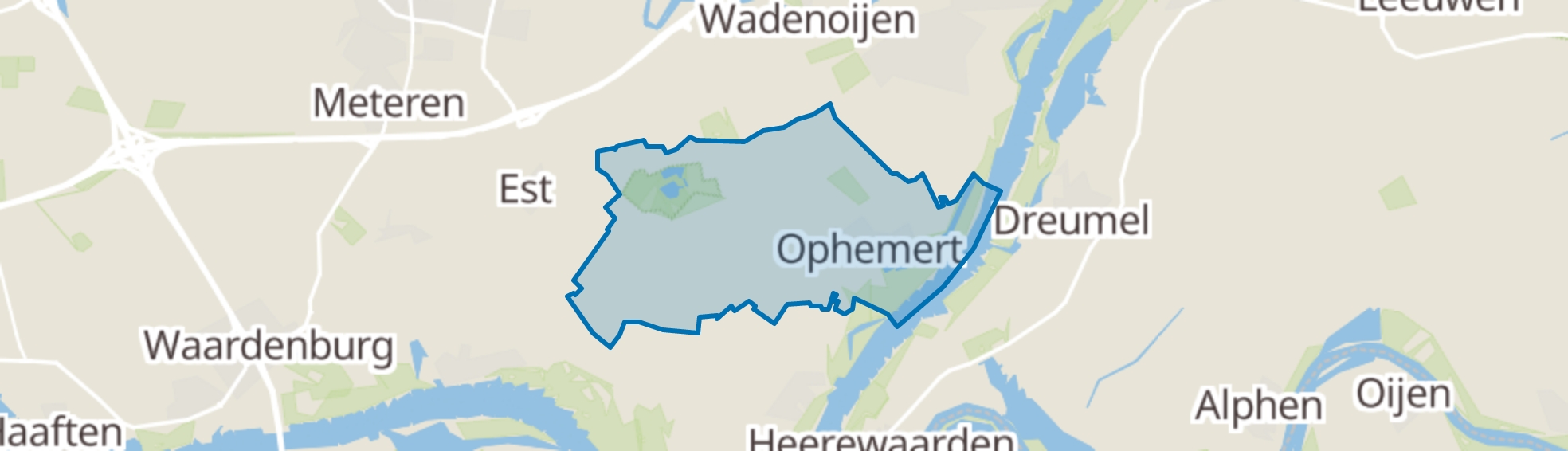 Ophemert map