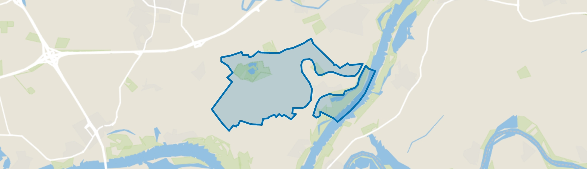 Verspreide huizen Ophemert, Ophemert map