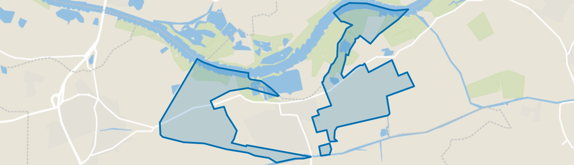 Verspreide huizen Opheusden, Opheusden map