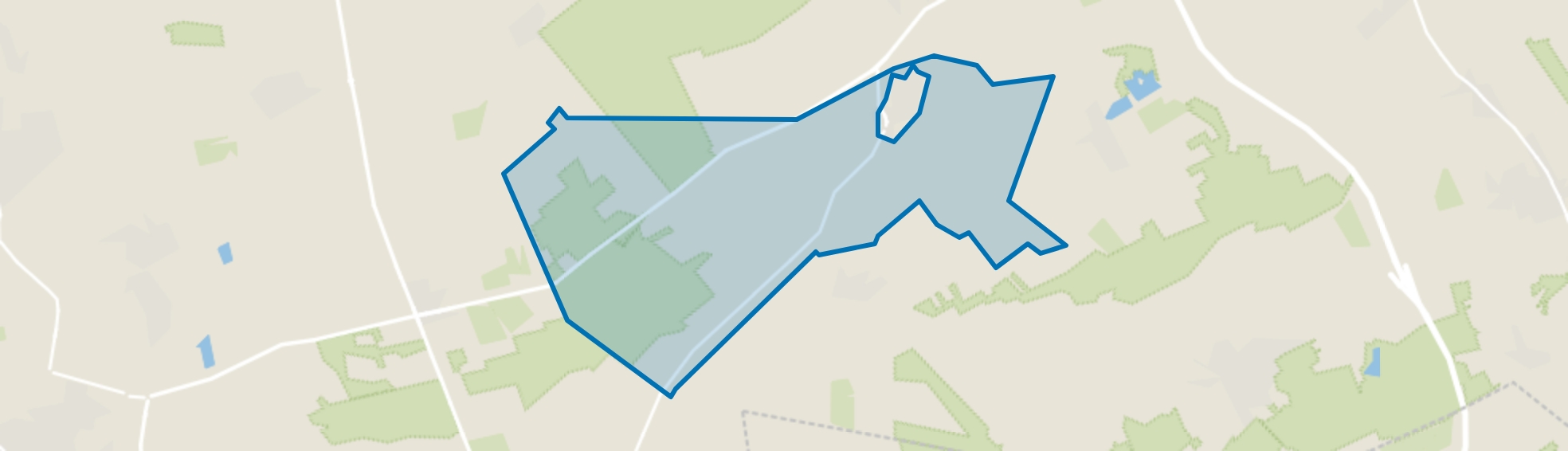 Verspreide huizen Oploo, Oploo map