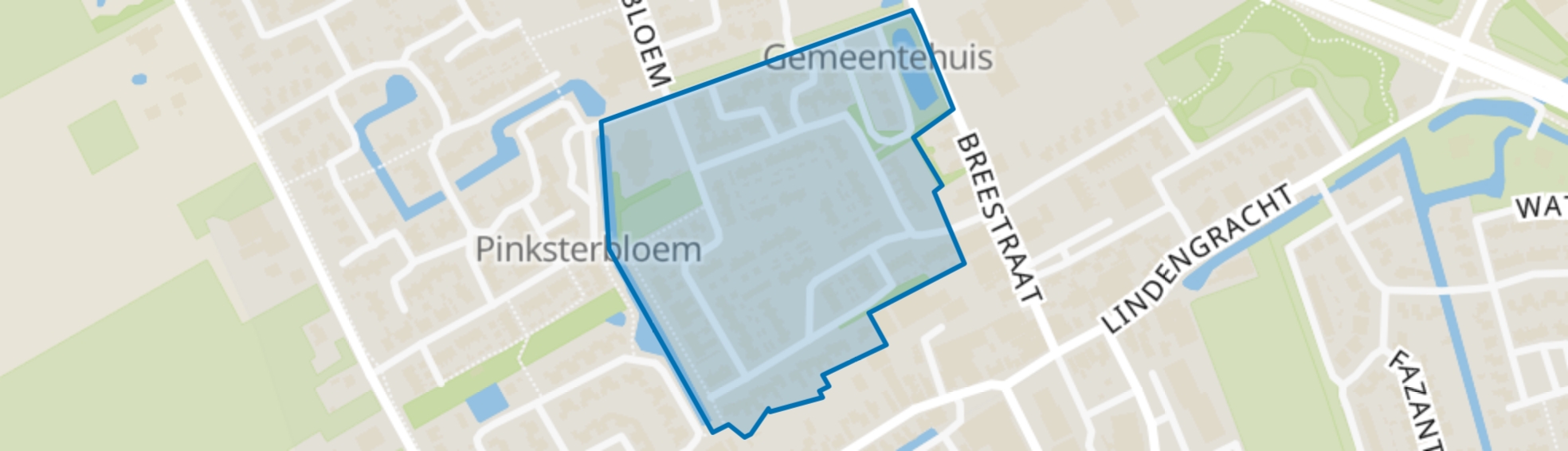 Planetenbuurt, Opmeer map