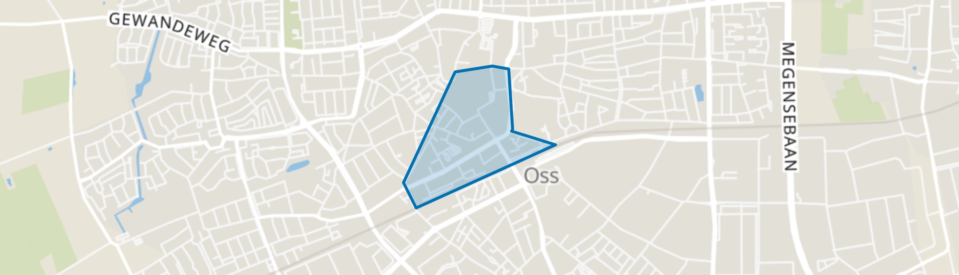 Centrum-Zuid, Oss map