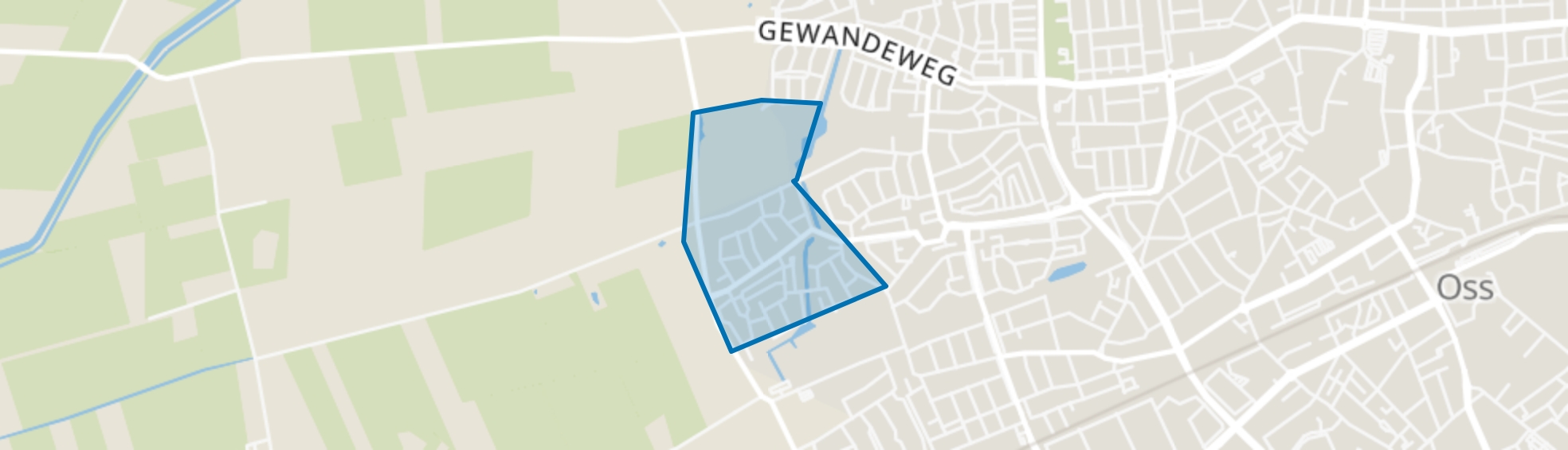 Hazenkamp, Oss map