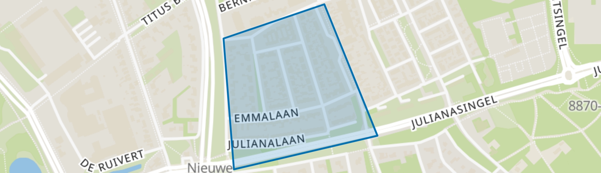 Oranjebuurt II, Oss map