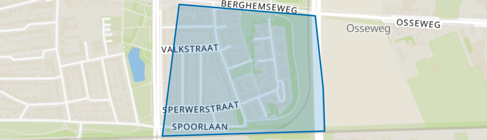 Roofvogelbuurt, Oss map