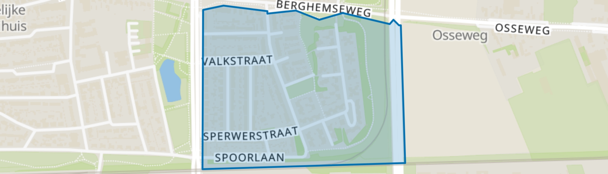 Roofvogelbuurt, Oss map