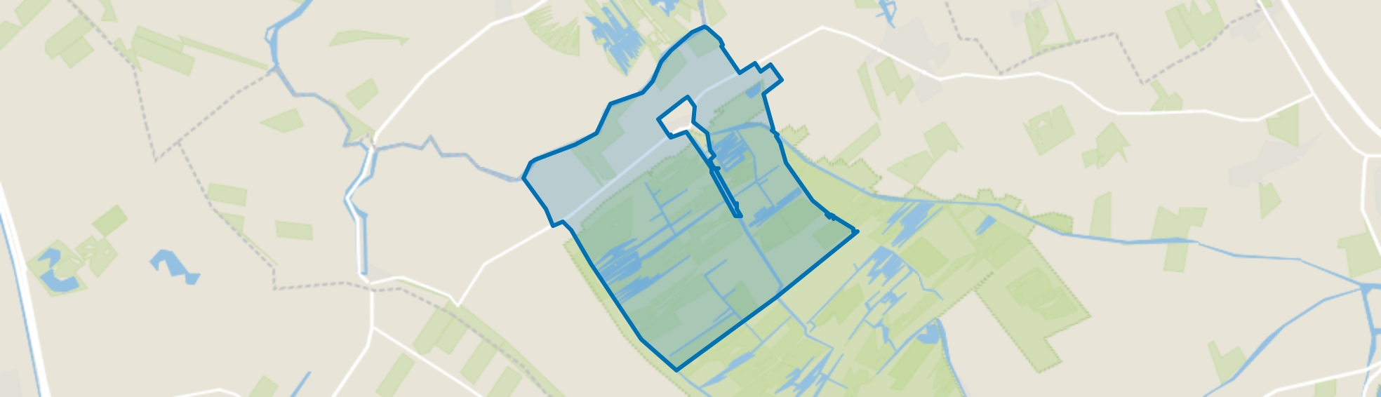 Buitengebied Ossenzijl, Ossenzijl map