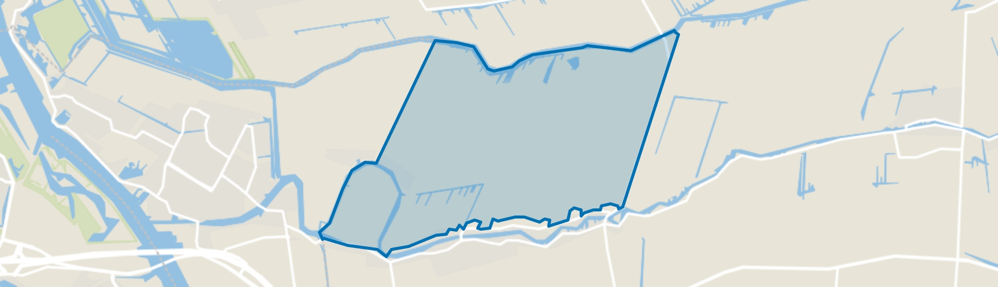 Oud-Alblas-Buitengebied-Noord, Oud-Alblas map