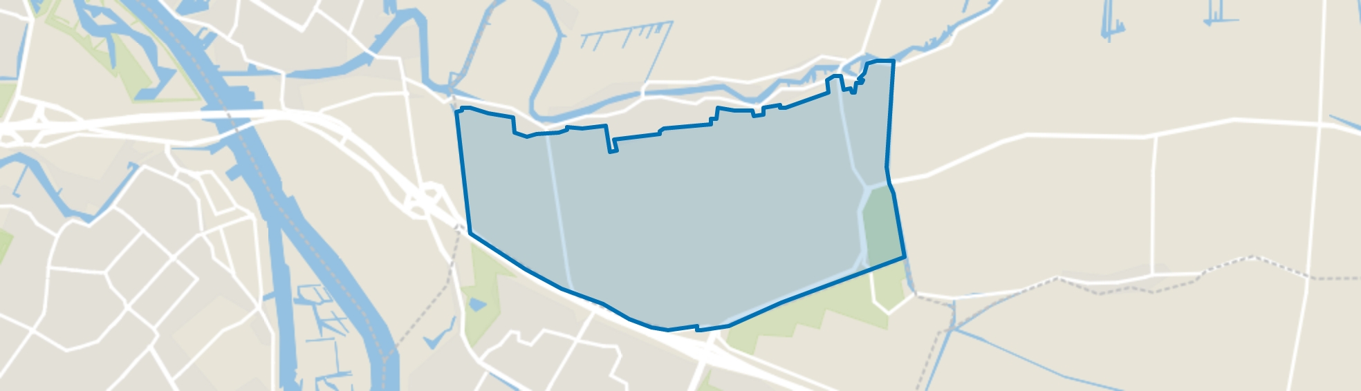 Oud-Alblas-Buitengebied-Zuid, Oud-Alblas map