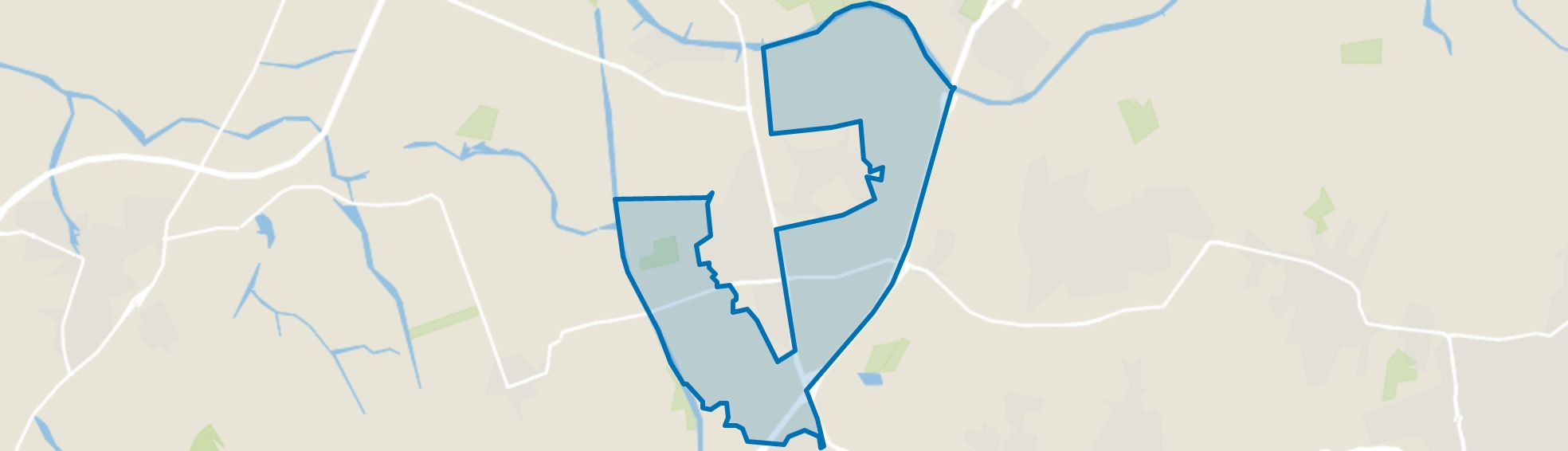 Verspreide huizen Oud Gastel, Oud Gastel map