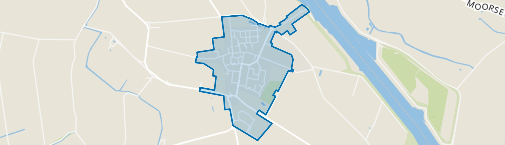 Oud-Vossemeer, Oud-Vossemeer map