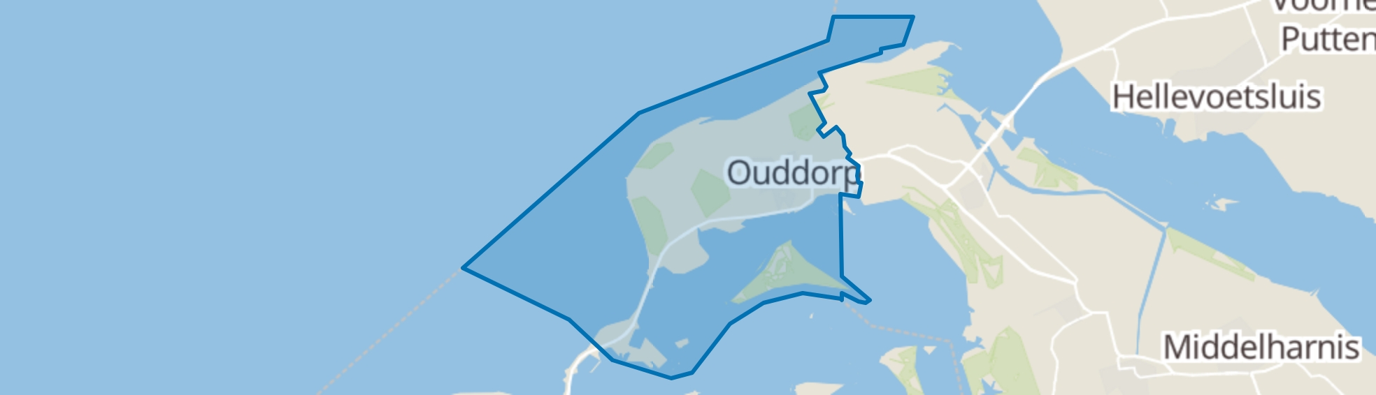 Ouddorp map