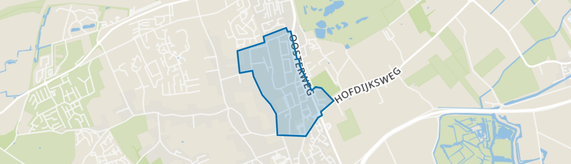 Ouddorp noord, Ouddorp map