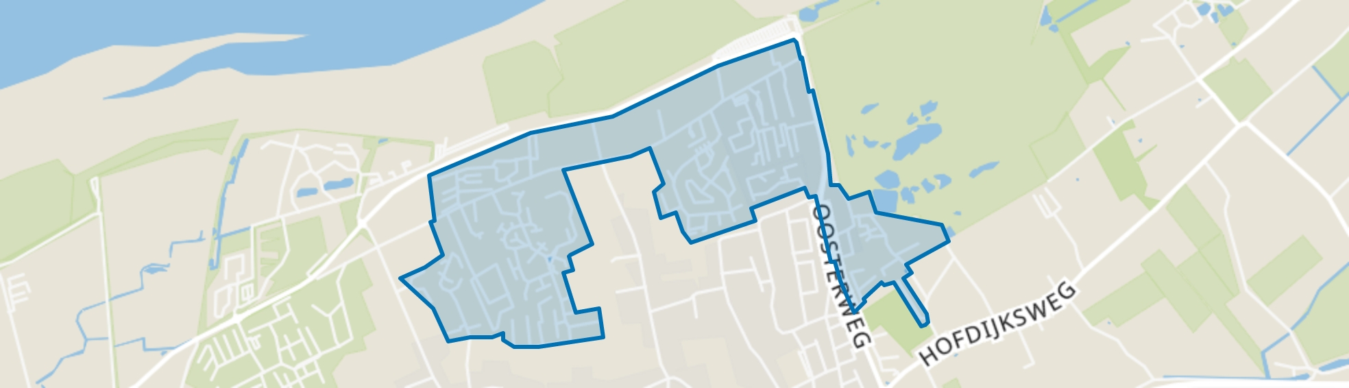 Ouddorp oude nieuwlandseweg, Ouddorp map