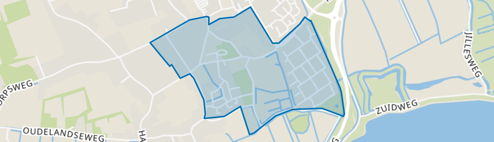 Ouddorp zuid, Ouddorp map