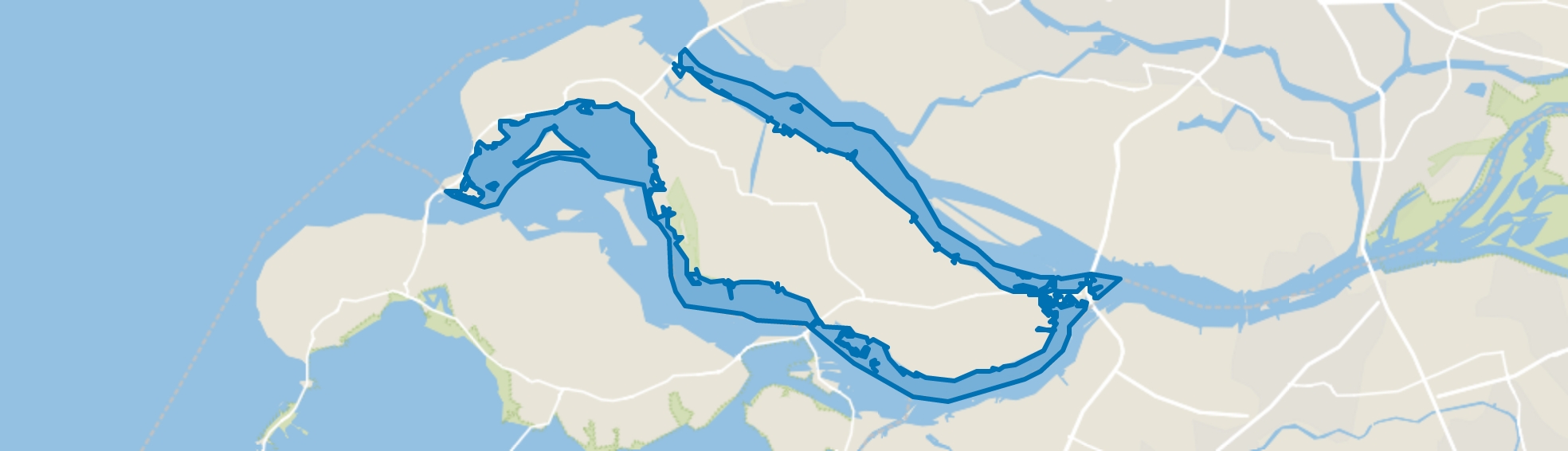 Water I, Ouddorp map