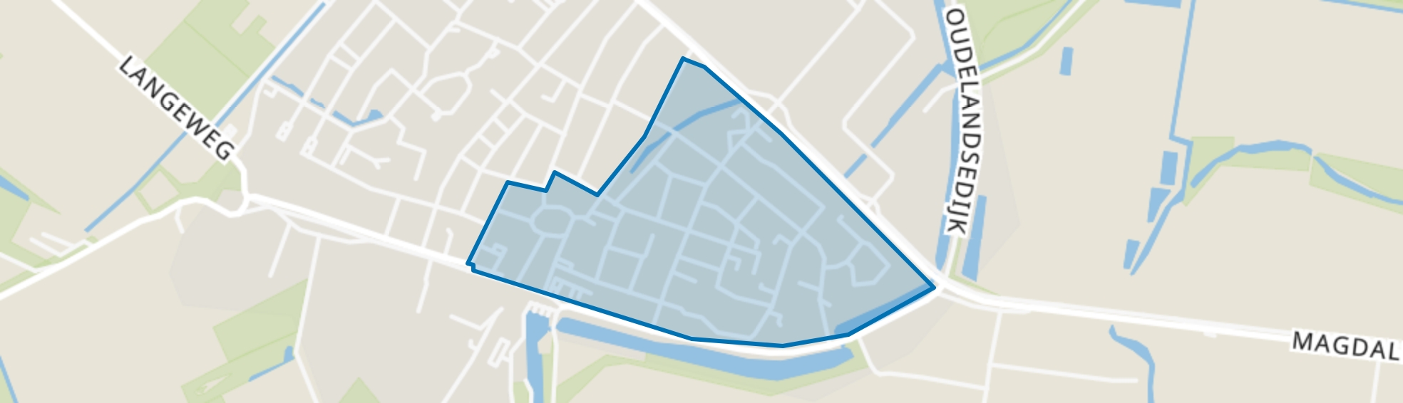 Oude-Tonge centrum, Oude-Tonge map